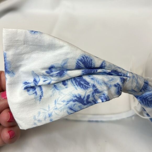 Janie and Jack 100049328 Blue and Shite floral headband NWT one size - Picture 2 of 6